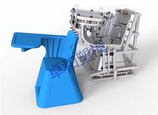 Blue Study Desk Casing Rotational Mold Makers / Rotational Moulded Furniture