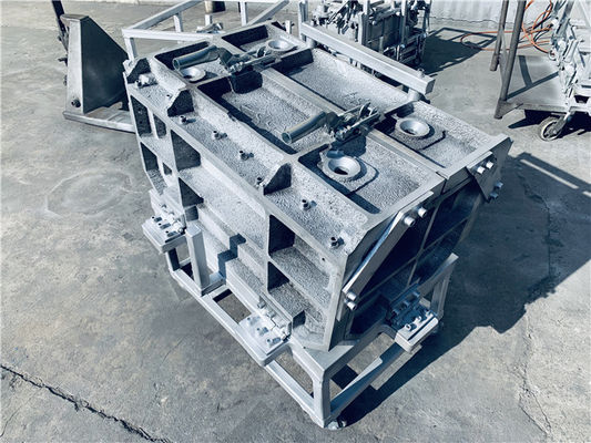 Anti Rust Aluminum Rotational Molds Casting PU Post Foam Jig With 4 Inject Holes