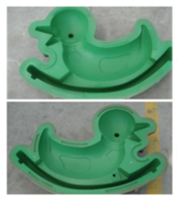 Shiny Surface Finish Custom Rotational Molding For Plastic Rocking Chair