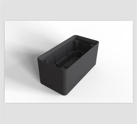 Compact Rotomolded LLDPE HDPE Plastic Rack Box Double Wall Black Powder