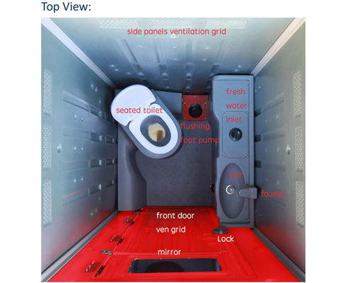 Rotational Fresh Water Tank Mould , Mobile Rotomolding Toilet Tank Mold