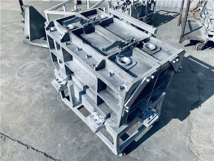 Anti Rust Aluminum Rotational Molds Casting PU Post Foam Jig With 4 Inject Holes