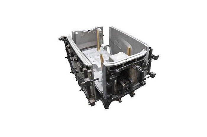 Slider Designed Rack Case Rotomolding Molds With Brass Pins 8000 Shots Long Mold Life