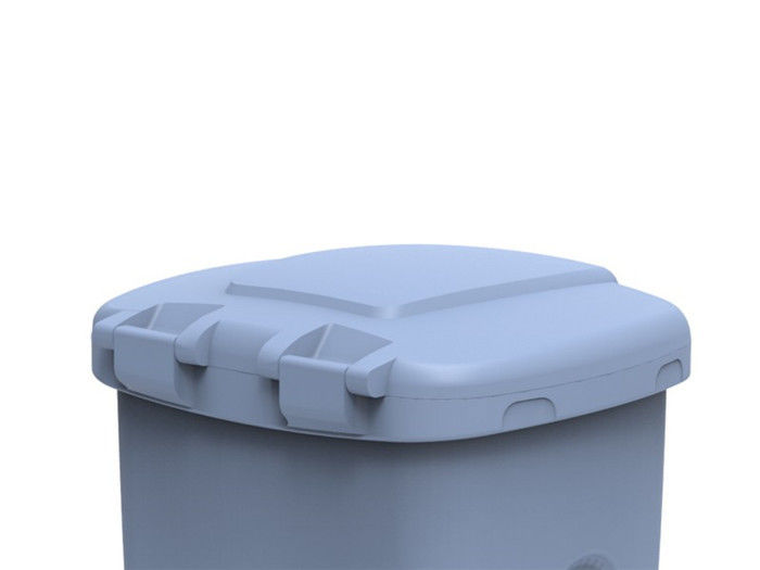 LLDPE Rotational Moulding Products 150L Garbage Can With Single Wall Lid Wear Resistance