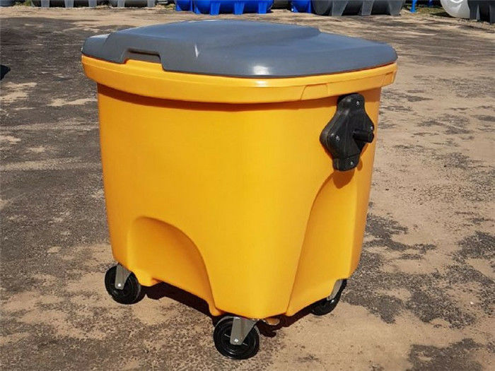 Corrosion Resistance LLDPE Rotomolded Part Single Wall Lid 150L Waste Bin