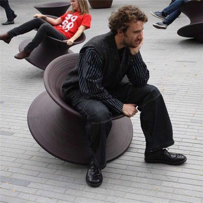 UV Resistant Rotational Moulding Products Plastic Rotary Gyro Chair Long Using Life